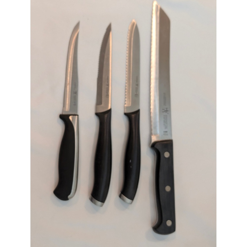 JA Henckels International Knife Set 4pc Eversharp Pro Silver Cap Everedge Plus